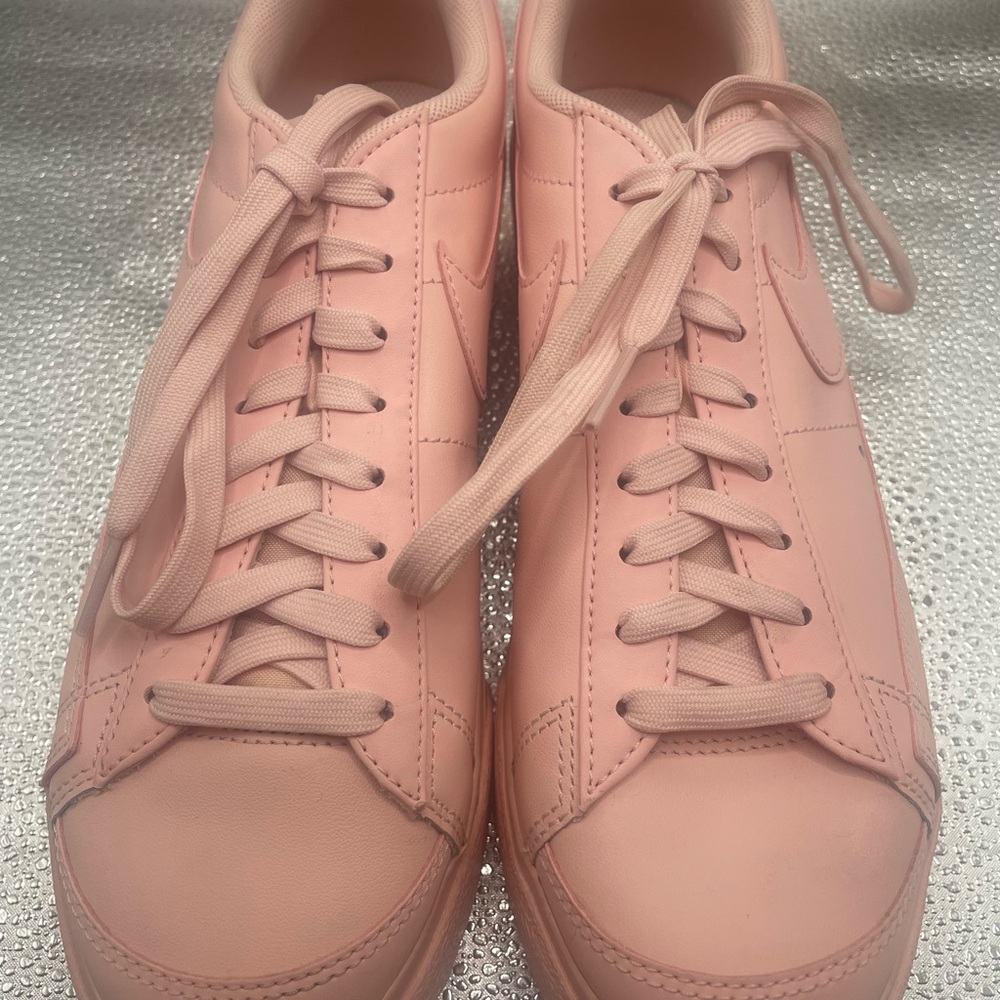Nike Blazer Low Platform Pink Sneakers - Picture 5 of 7